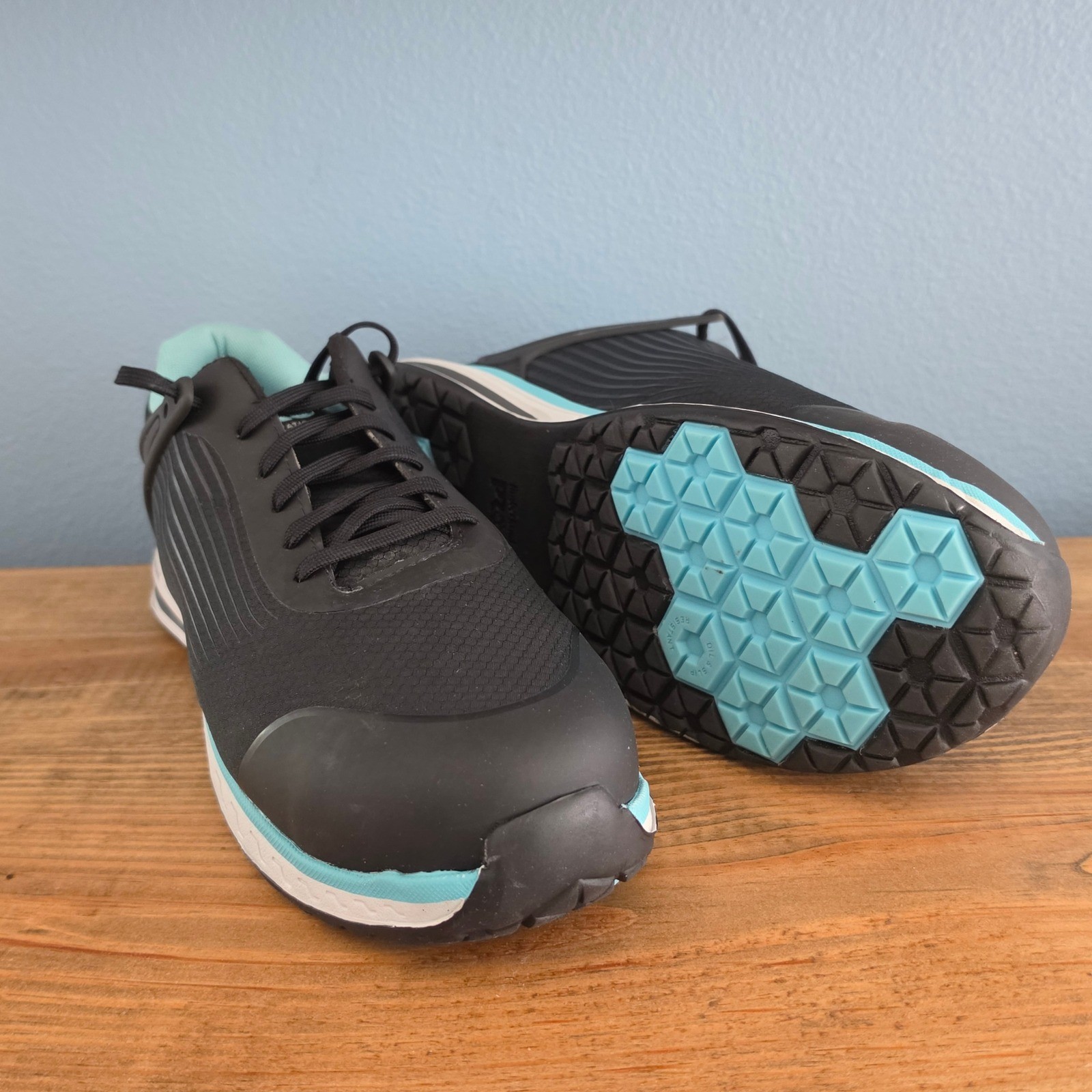 Timberland PRO Women’s Drivetrain Work Shoes Black Blue Composite Toe Size 12