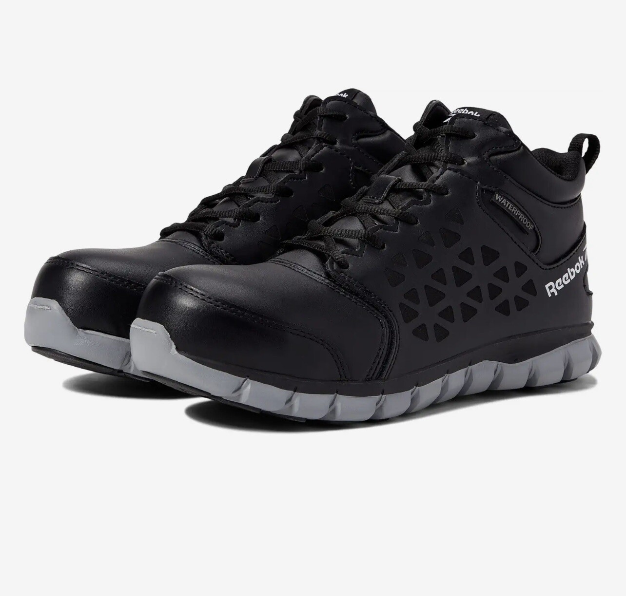 REEBOK Sublite Cushion Work SHOES – RB4144 COMP TOE Womens 7.5 W BLACK NEW