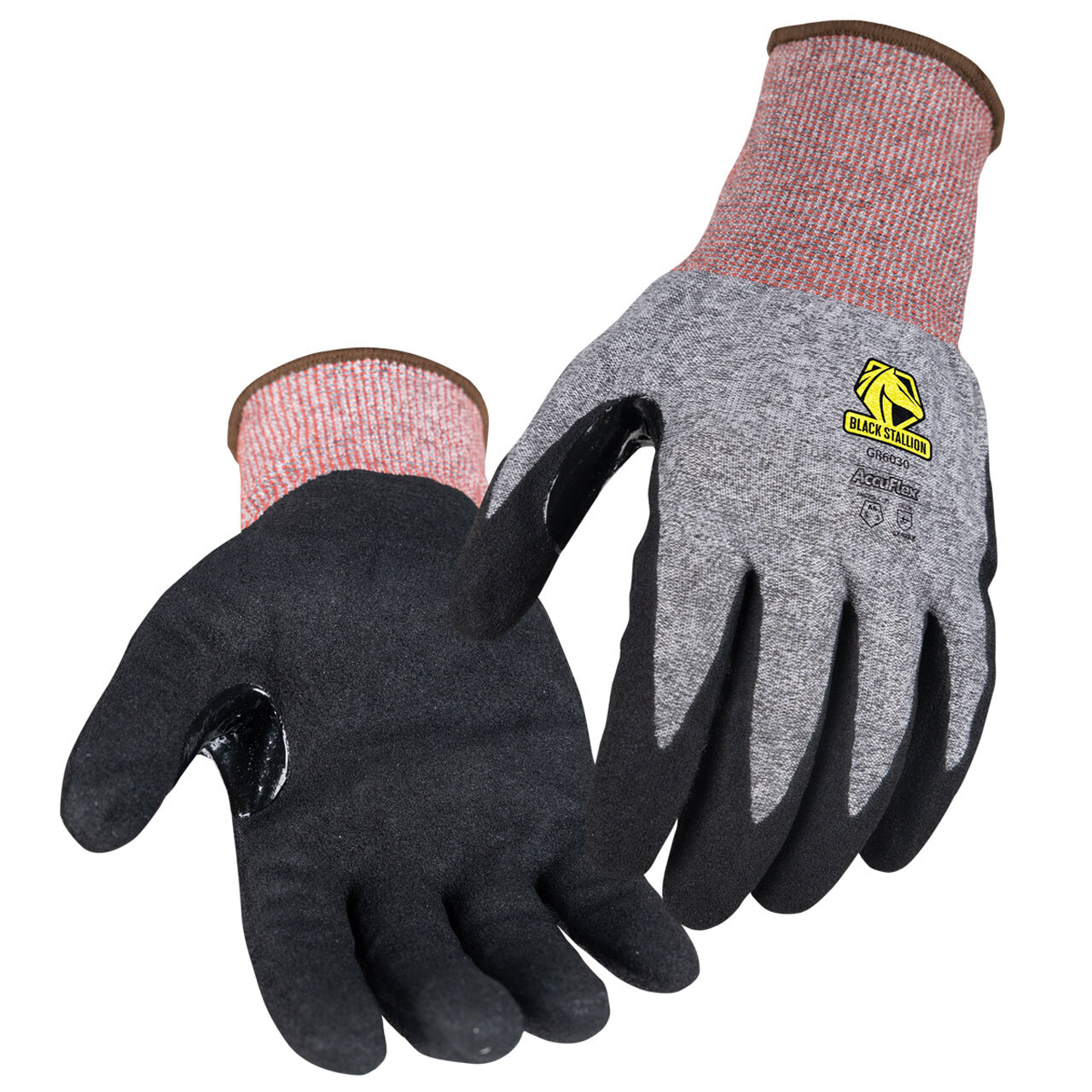 Black Stallion GR6030-GB Accuflex™ A6 Cut-Resistant 18-gauge Nitrile Knit Glove,