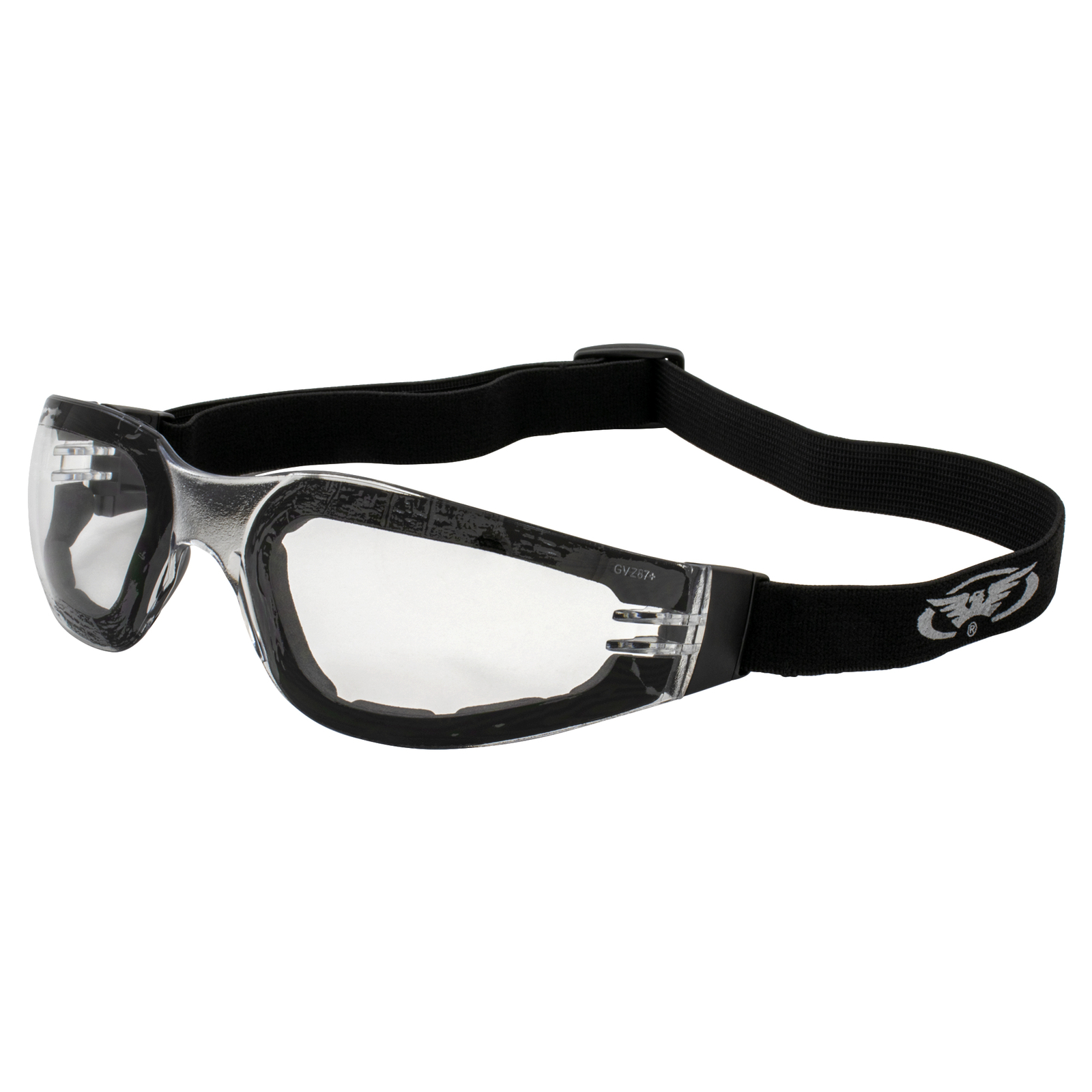 Global Vision Ideal Foam-Padded Motorcycle Safety Goggles Z87.1 w/ Clear Lens