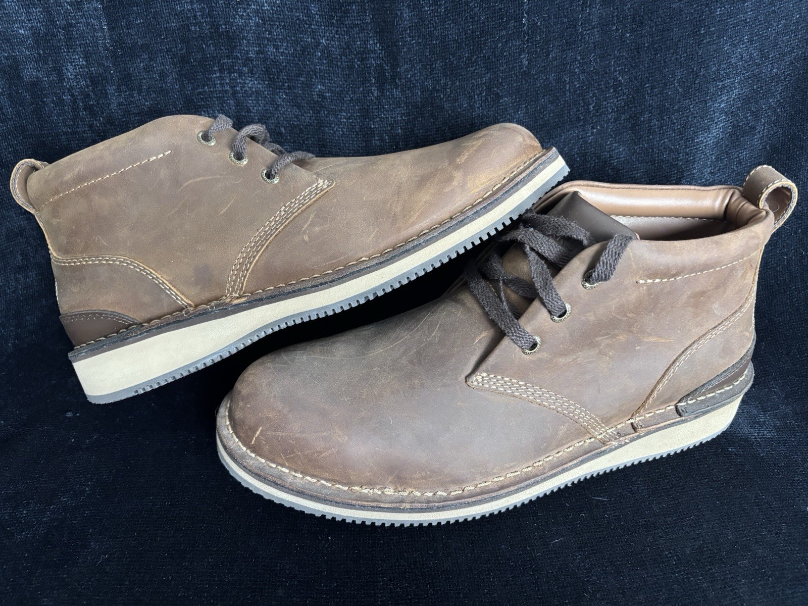 Rockport Works Prestige Men’s Steel Toe Chukka Boots Size 12 Brown RK2801