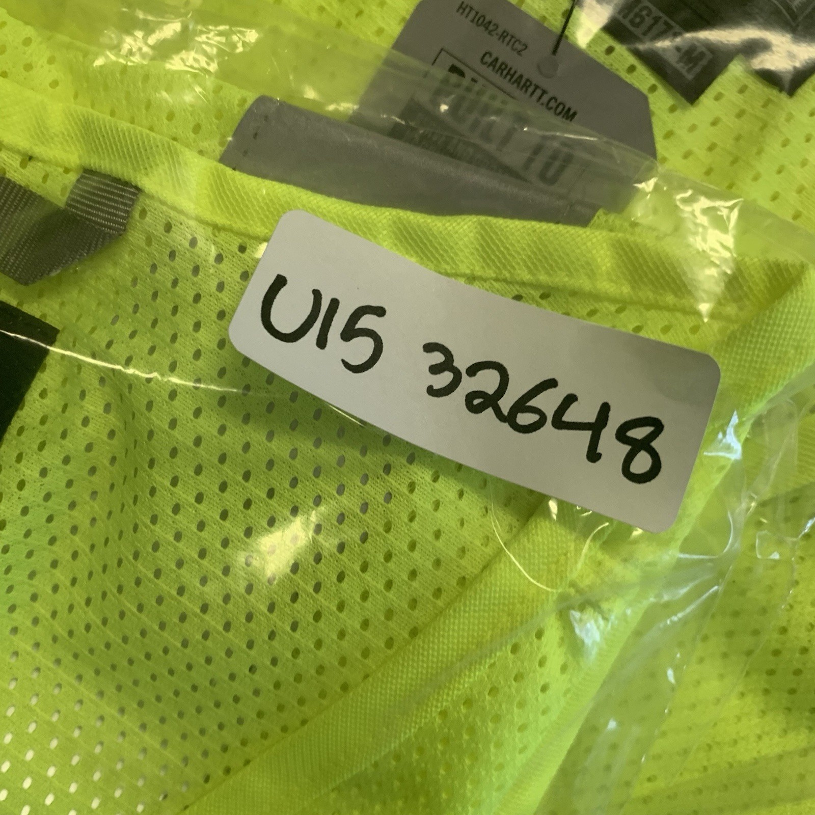 CARHARTT MEN’S HI-VISIBILITY MESH MULTI POCKET CLASS-2 VEST FACTORY SECOND XL-2X