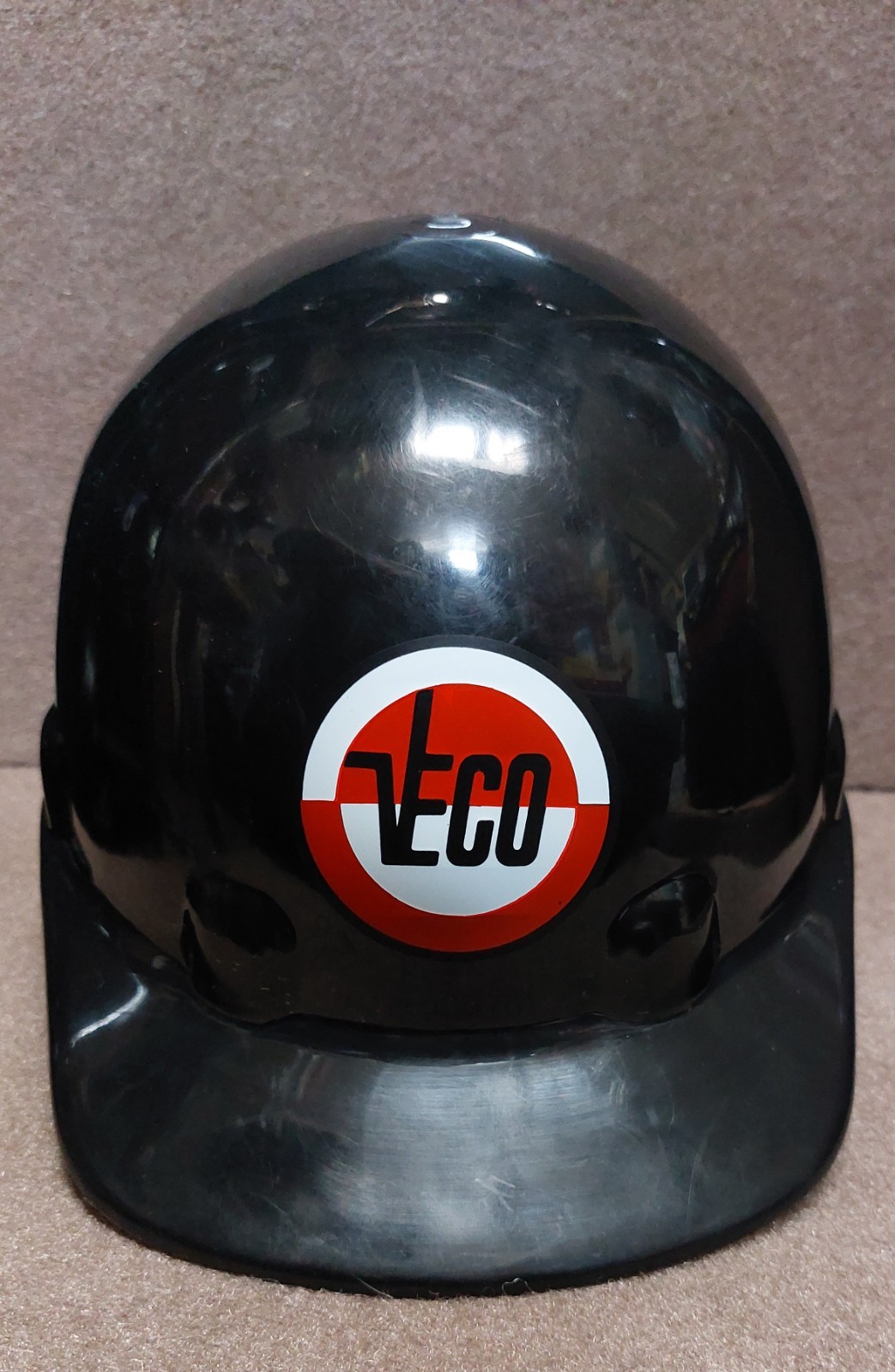 Vintage Fibre-Metal VECO Alaska Bowling Ball Hard Hat North Slope ALASKA Oil&Gas