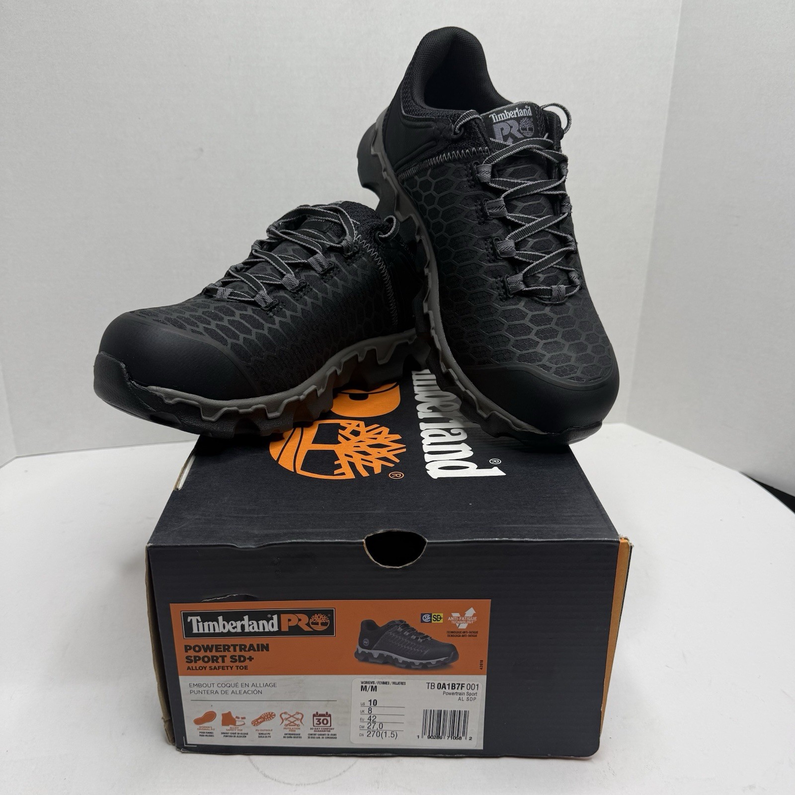 Timberland PRO Powertrain Sport SD+ Alloy Toe Work Shoes Women’s 10 Black