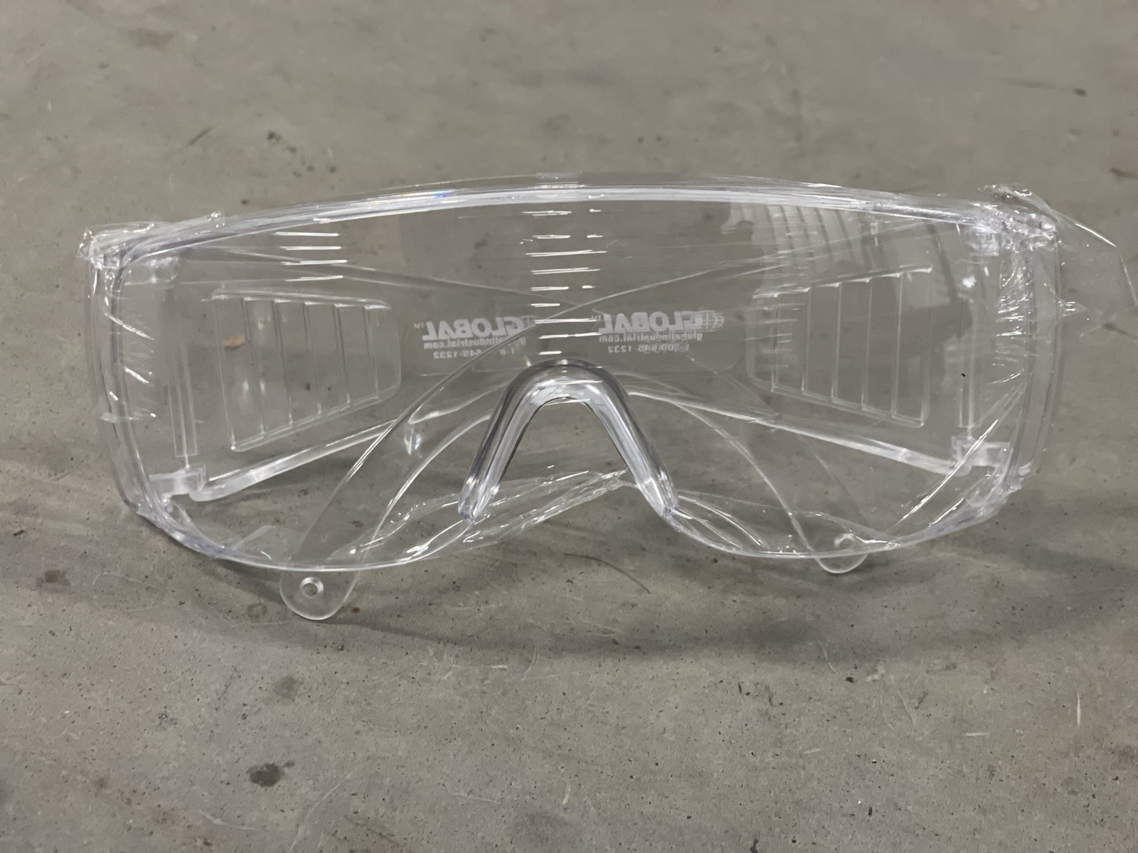 Global Industrial OTG (Over The Glass) Visitor Safety Glasses (12 Pack)