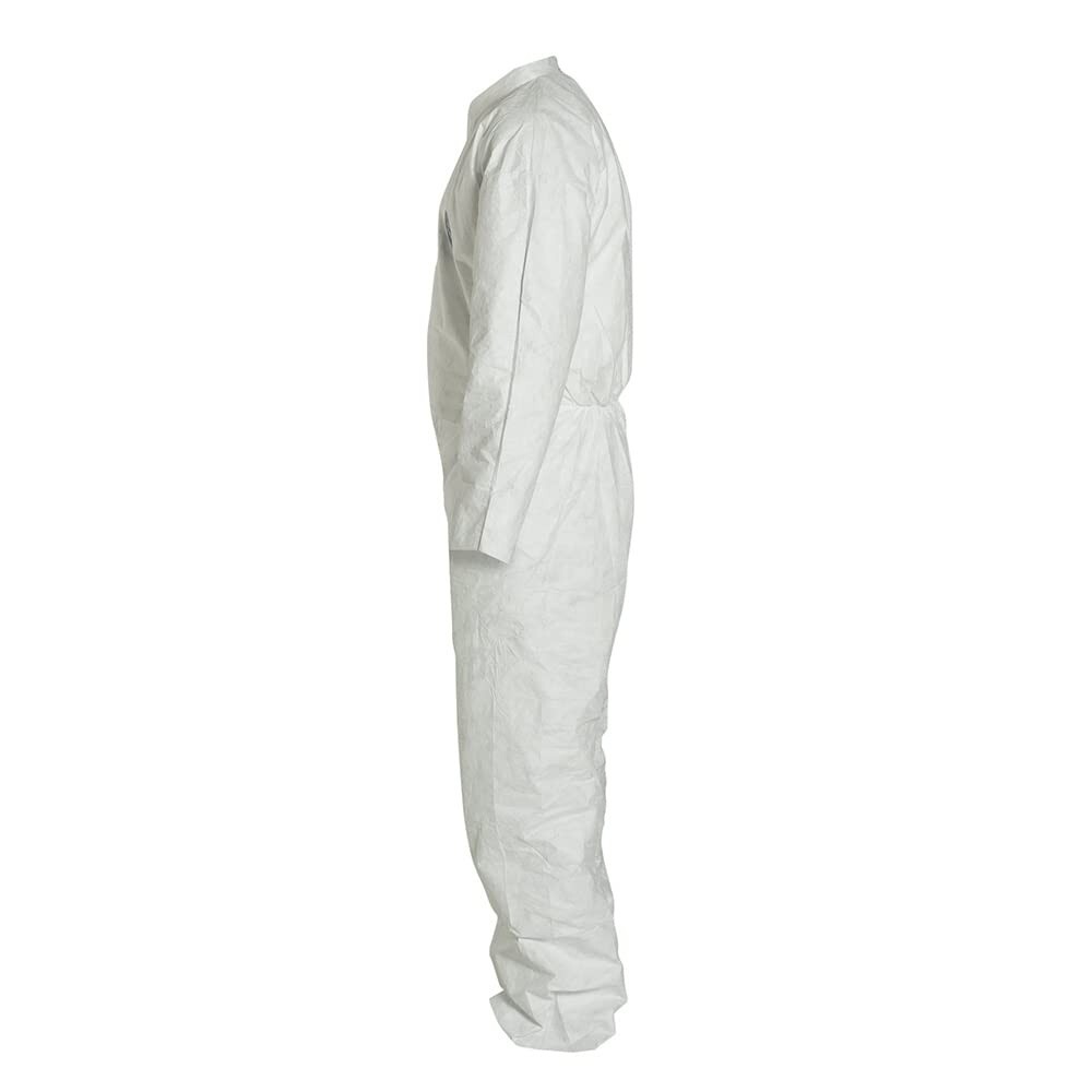 Dupont TY120S-2X Tyvek 400 Coverall Plain Suit Zipper Front Case/25 Ea
