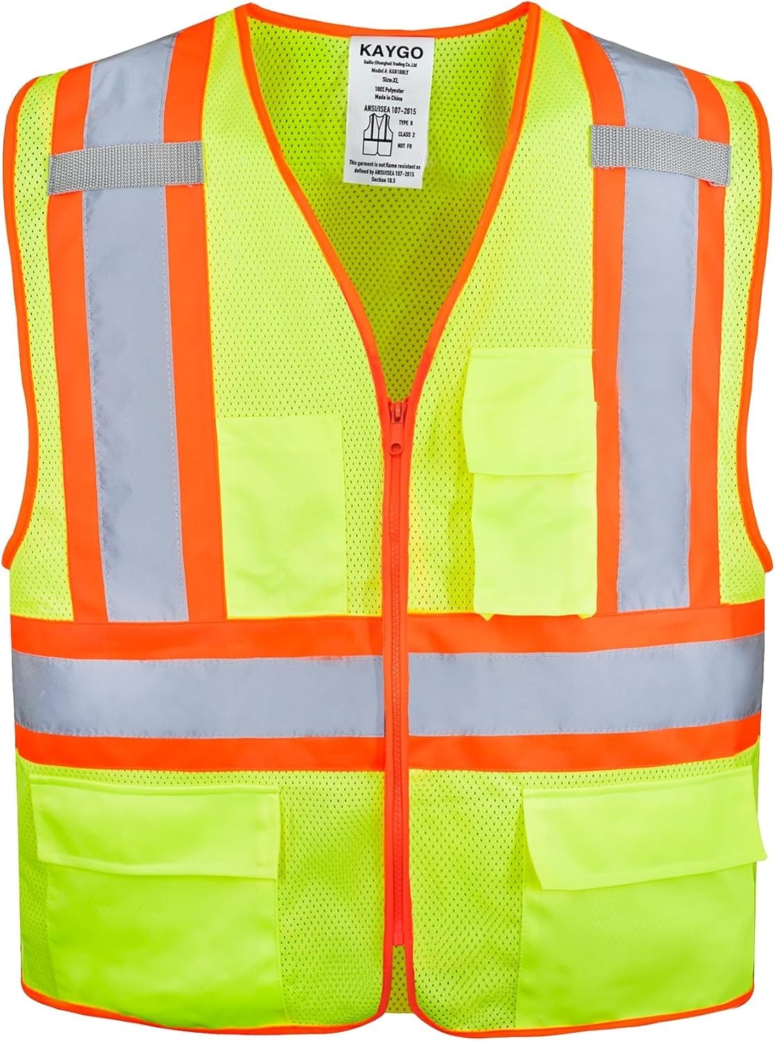 Comfortable Yellow Safety Vest – 360 Reflectivity and Multi-Function Pockets
