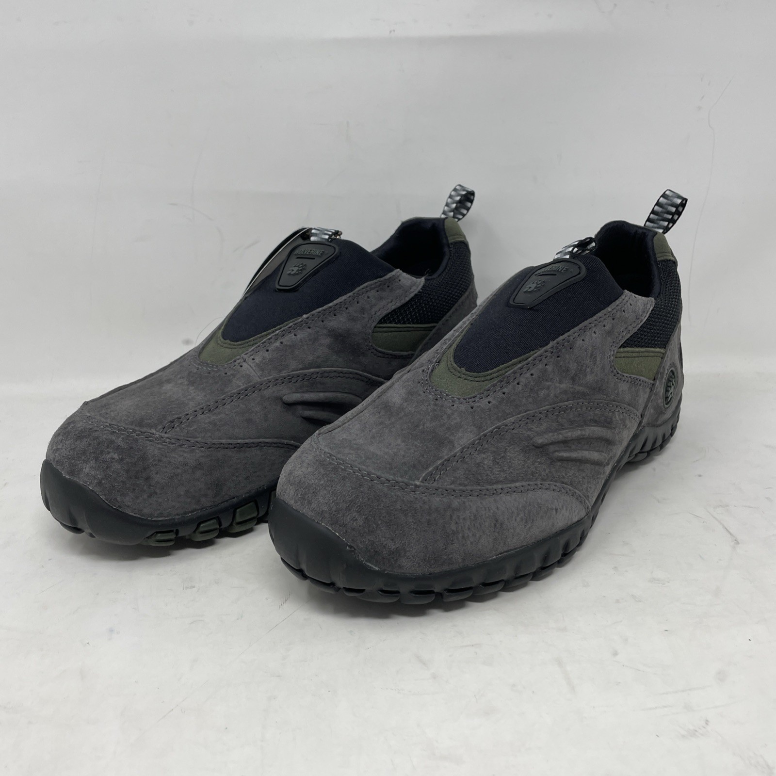 Wolverine Women’s Steel Toe EH Pewter Grey Slip On Work Shoes Size 6.5 M