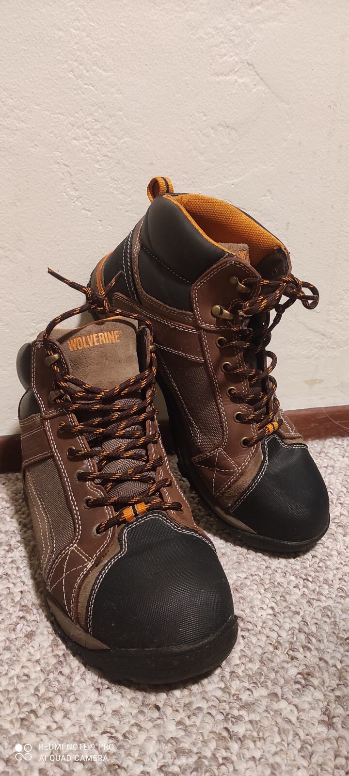 Men’s Wolverine Boots Chisel Mid Steel Toe Boot Brown Size 12M Great Pre-loved!