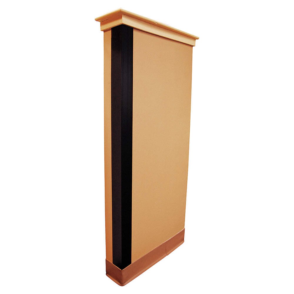 GRAINGER APPROVED 5KZH4 Corner Guard, Black, Smooth, PVC, 4 ft H 5KZH4