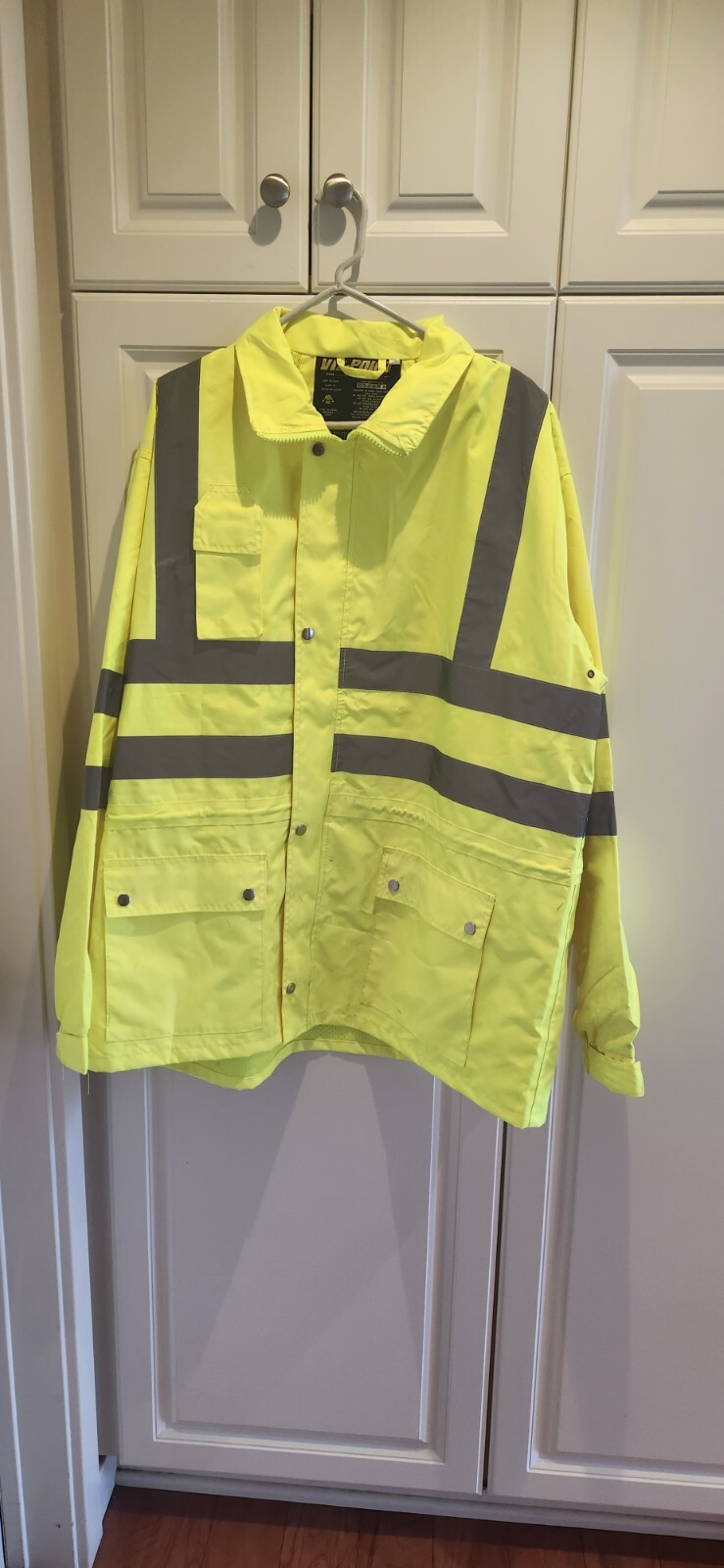 Unipro Viz-Point Hi-Viz Rain Jacket Safety Gear 2XXL