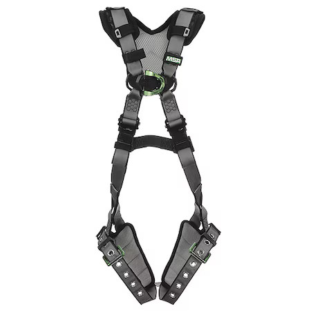Msa Safety 10194895 V-Fit Full Body Harness, 2Xl, 400 Lb., Quick-Connect Chest/