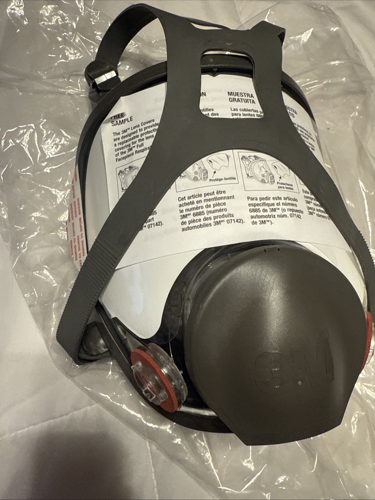 3M FULL FACE RESPIRATOR FACEPIECE MASK MEDIUM 6800+2091 P100 PARTICULATE FILTER