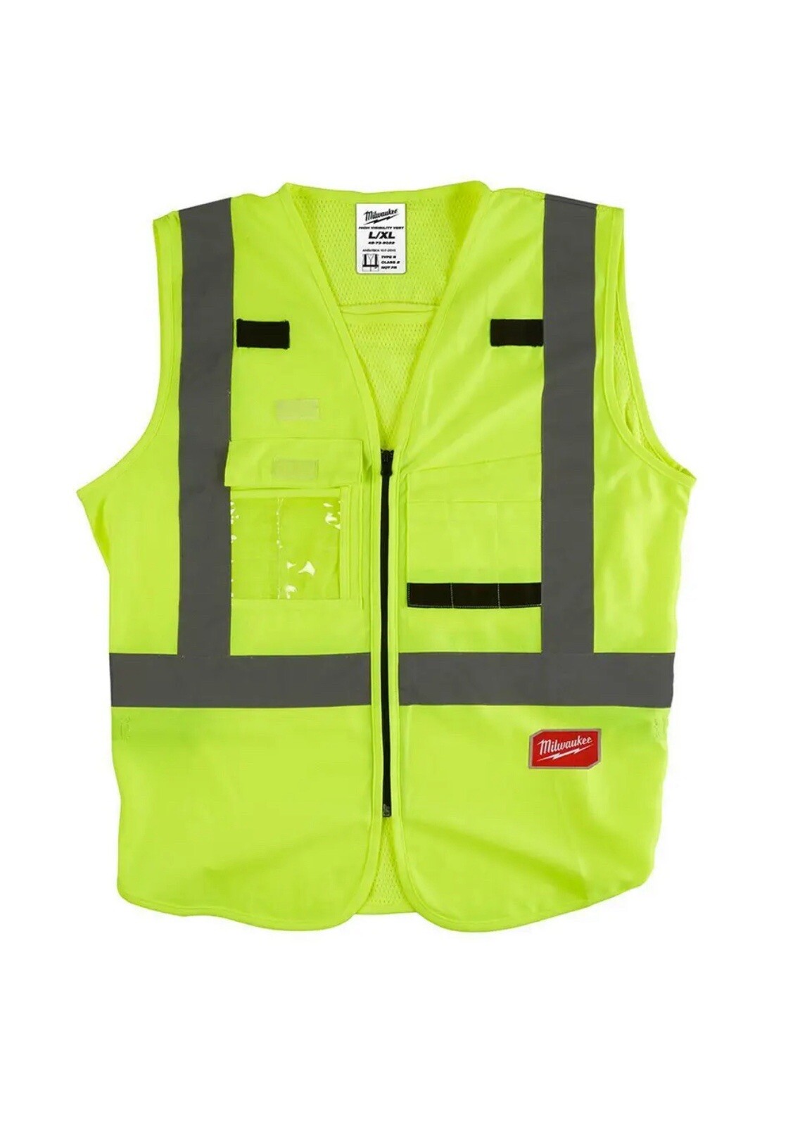 New Milwaukee 48-73-5022 VEST SAFETY HIGH Visibility Neon Yellow Large L/XL