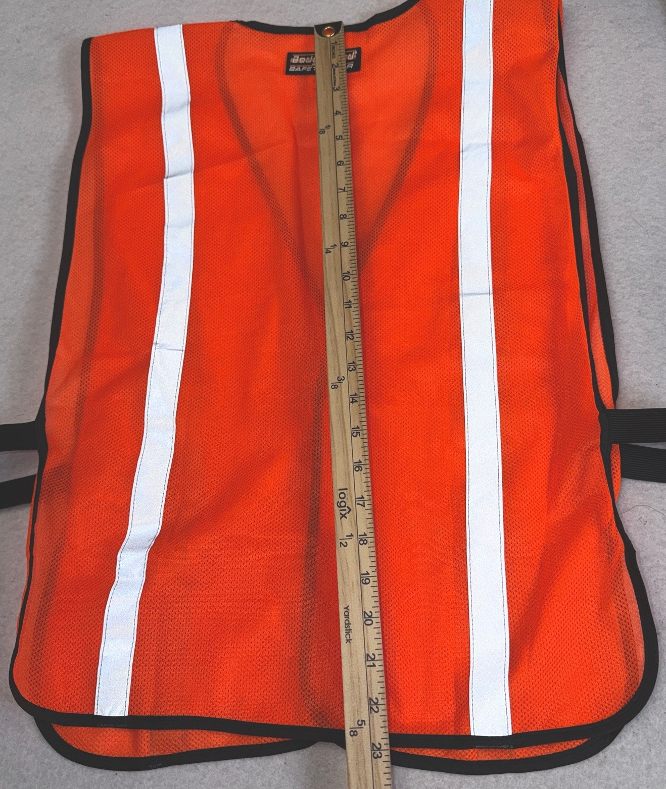 Body Guard Safety Gear Reflective Safety Vest Orange One Size