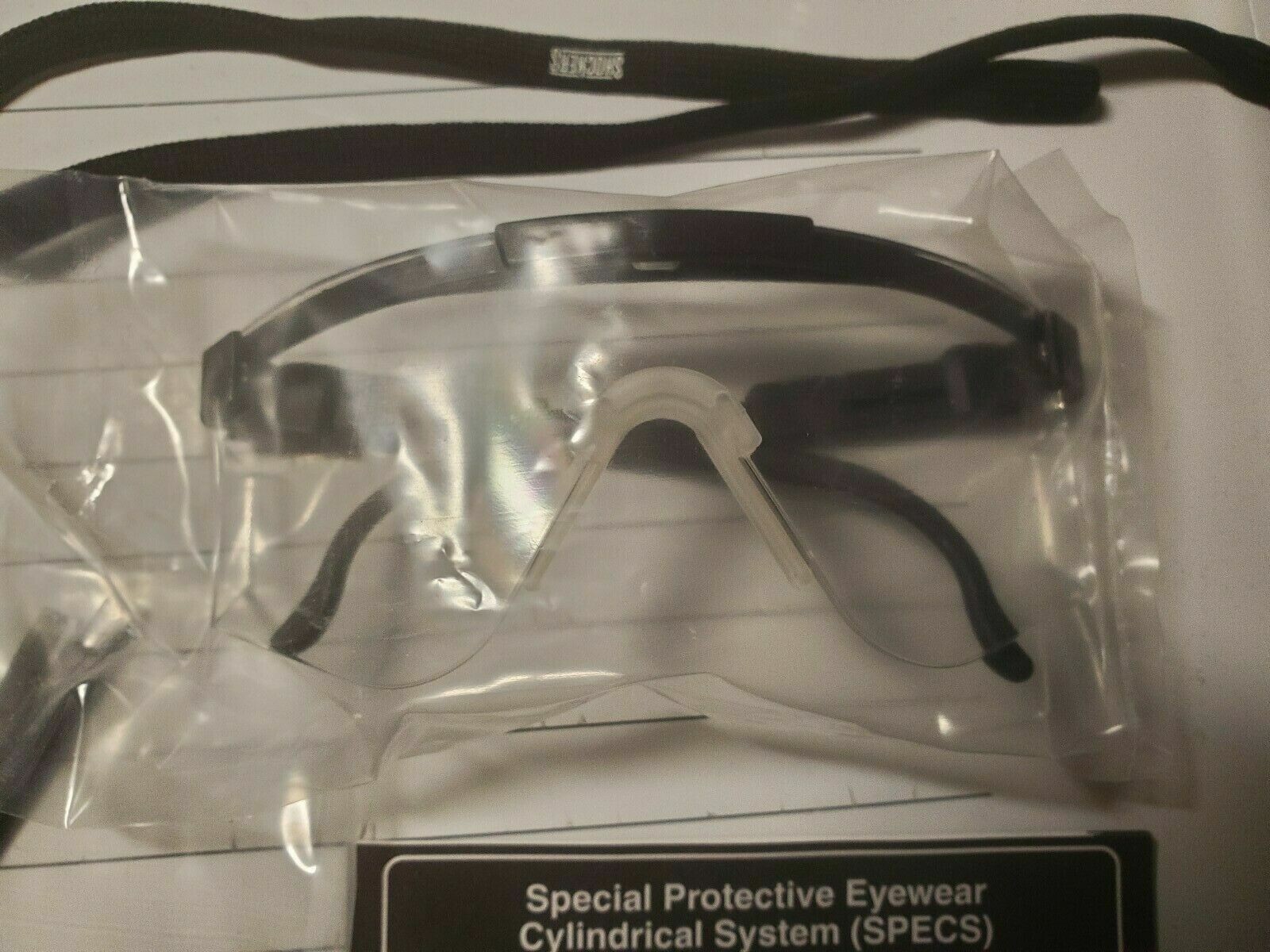 GENUINE US MILITARY BALLISTIC SAFETY GLASSES*SUPERIOR QUALITY* CLEAR COLOR NIB
