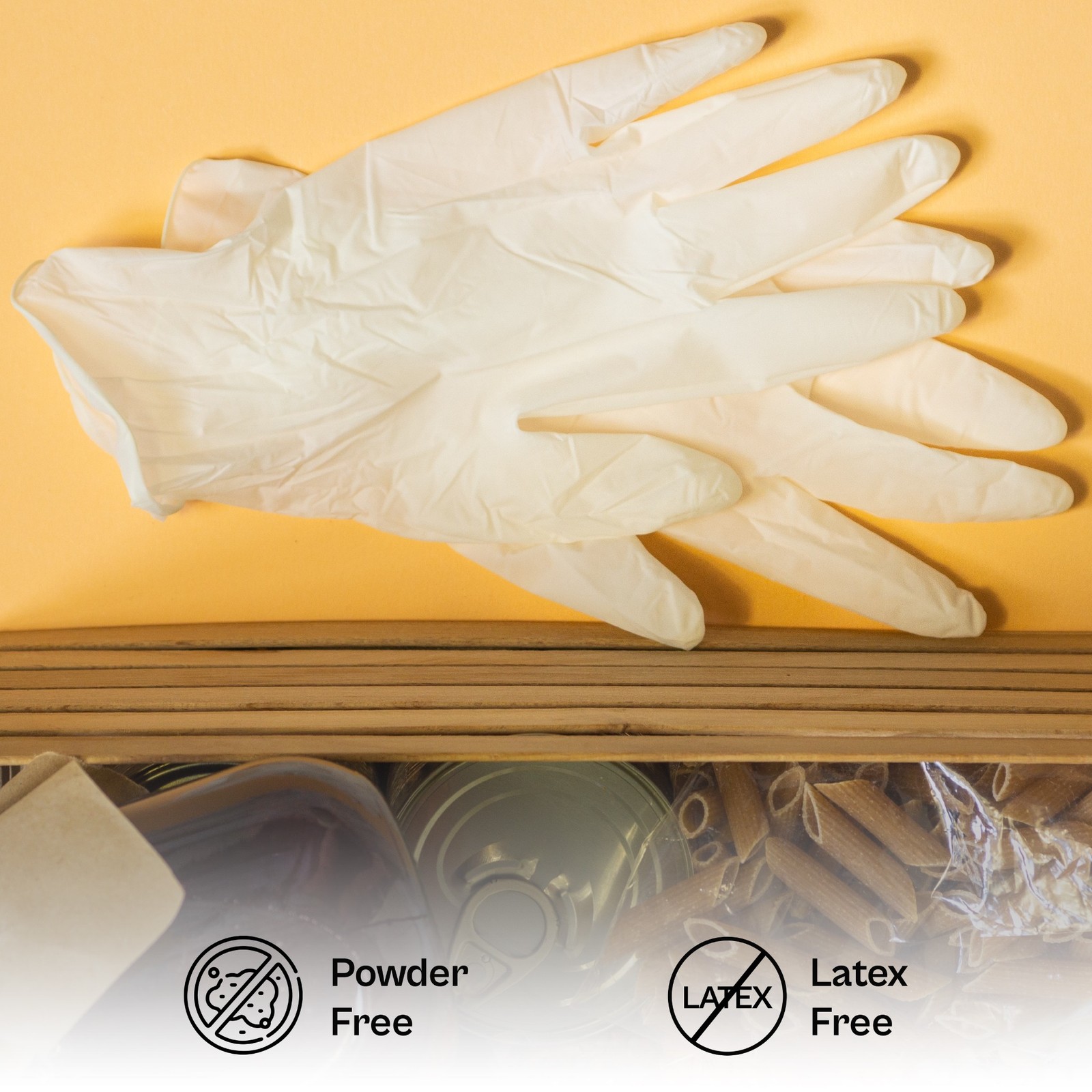 Latex & Powder Free Disposable Non Exam Vinyl Gloves 3 Mil Medium Clear 1000 Pcs