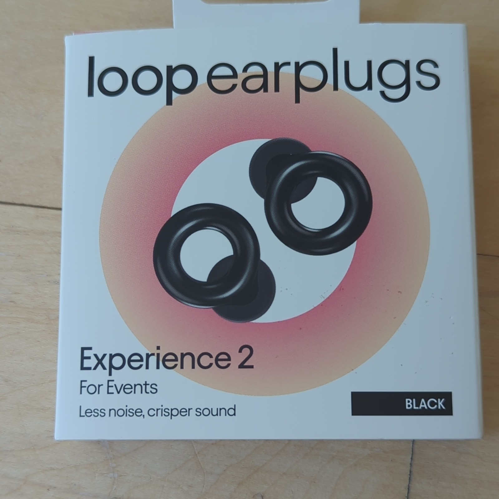 Brand new in box Loop Experience 2 Earplugs For Events – Black Noise Reduction