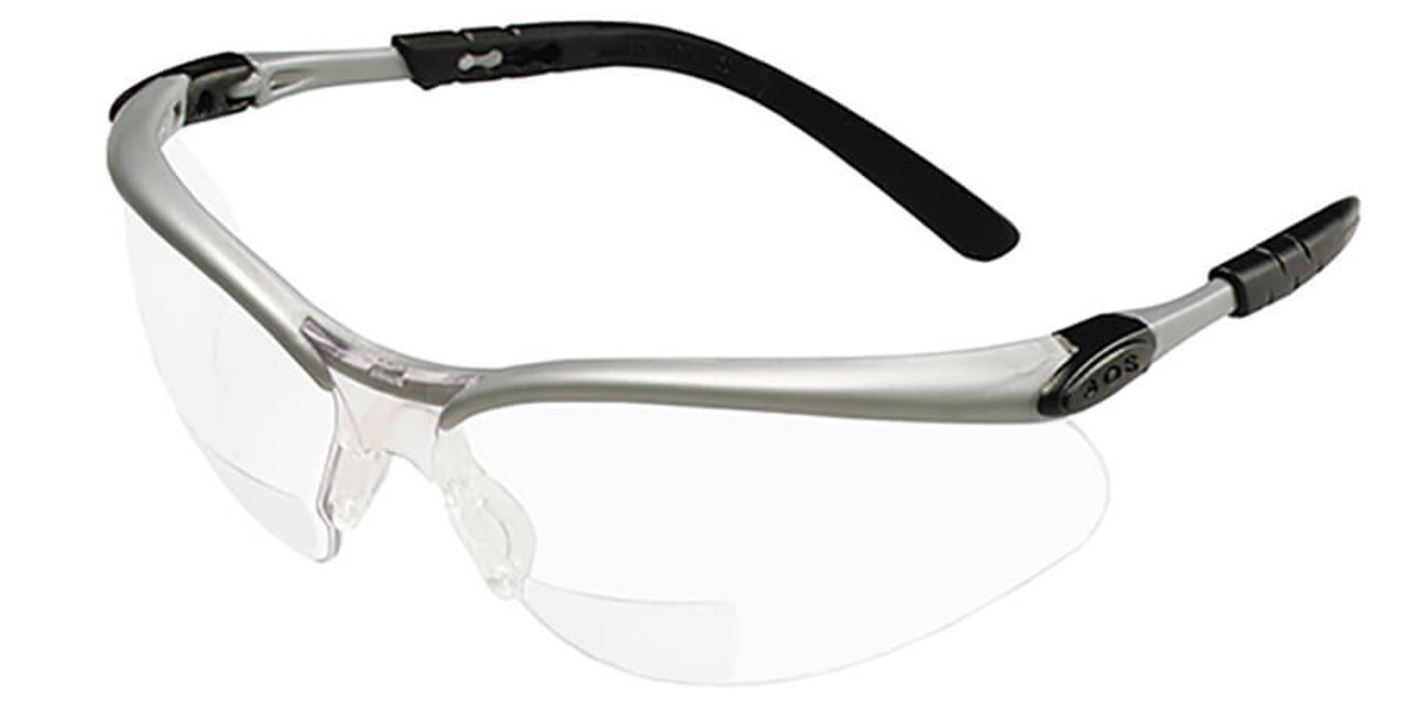 3M BX 11376 +2.5 BiFocal Readers Clear Anti Fog Protective Safety Glasses