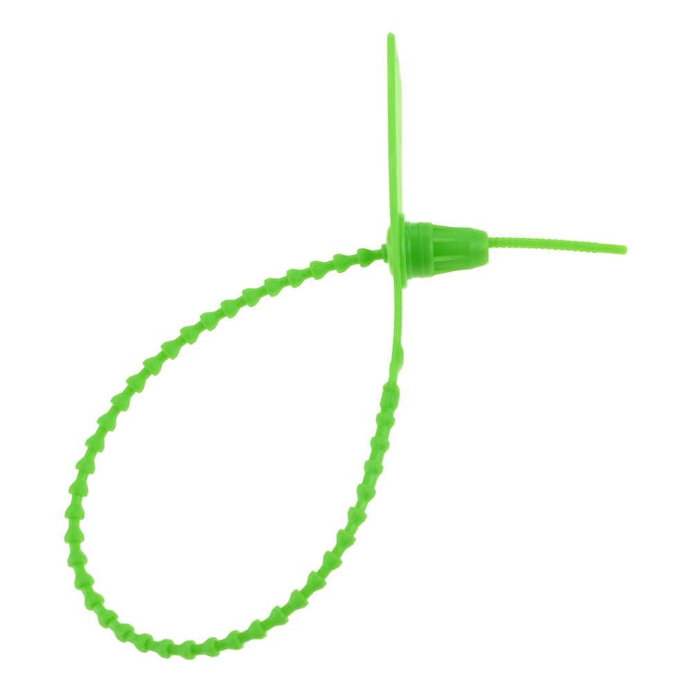 500PCS Security Tags Disposable Self-Locking Ties Green For Fire Extinguisher