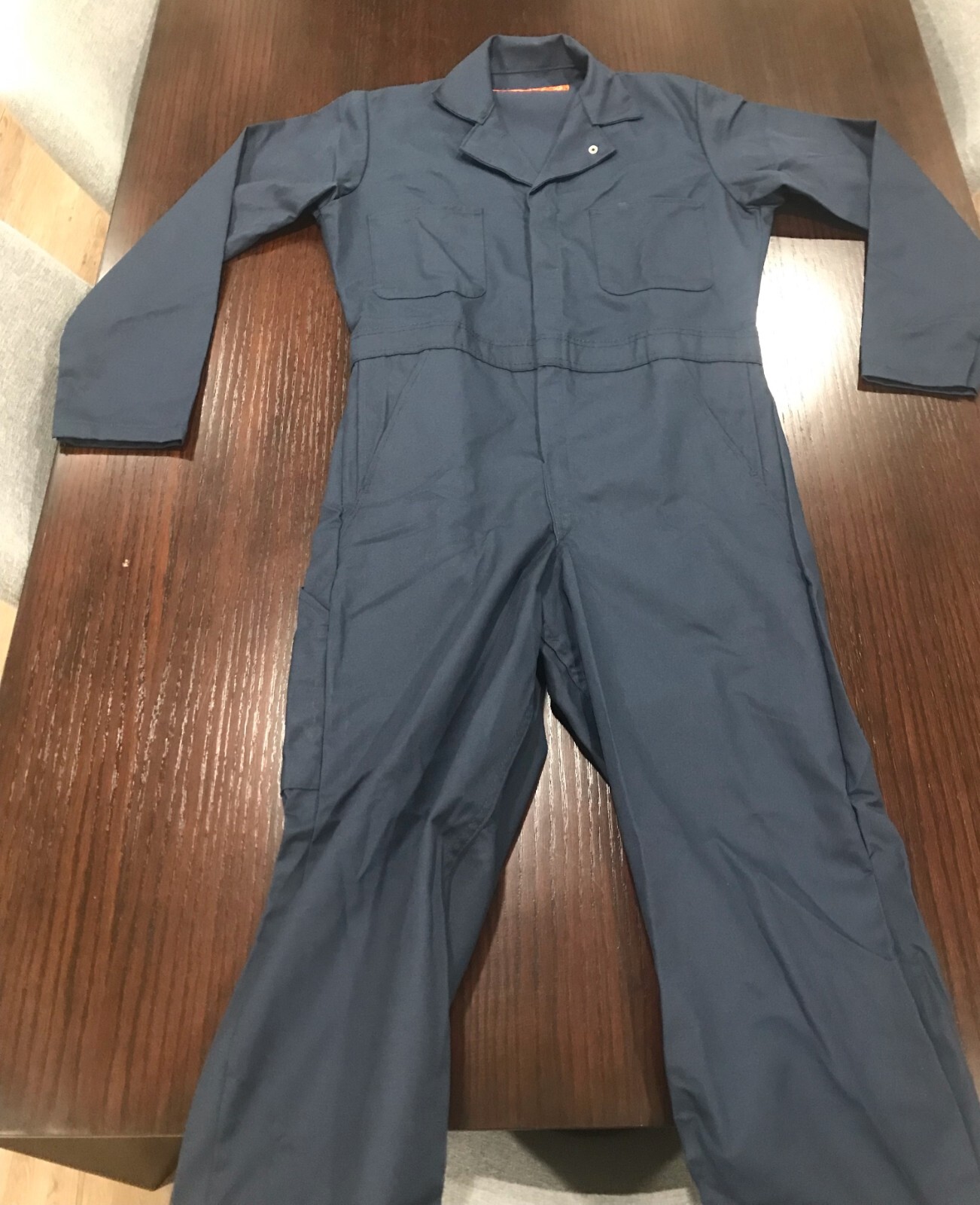 CT10NV4 Red Kap Cover All Work Navy Suit Long Sleeve, Size Regular 36 (Loc 14)
