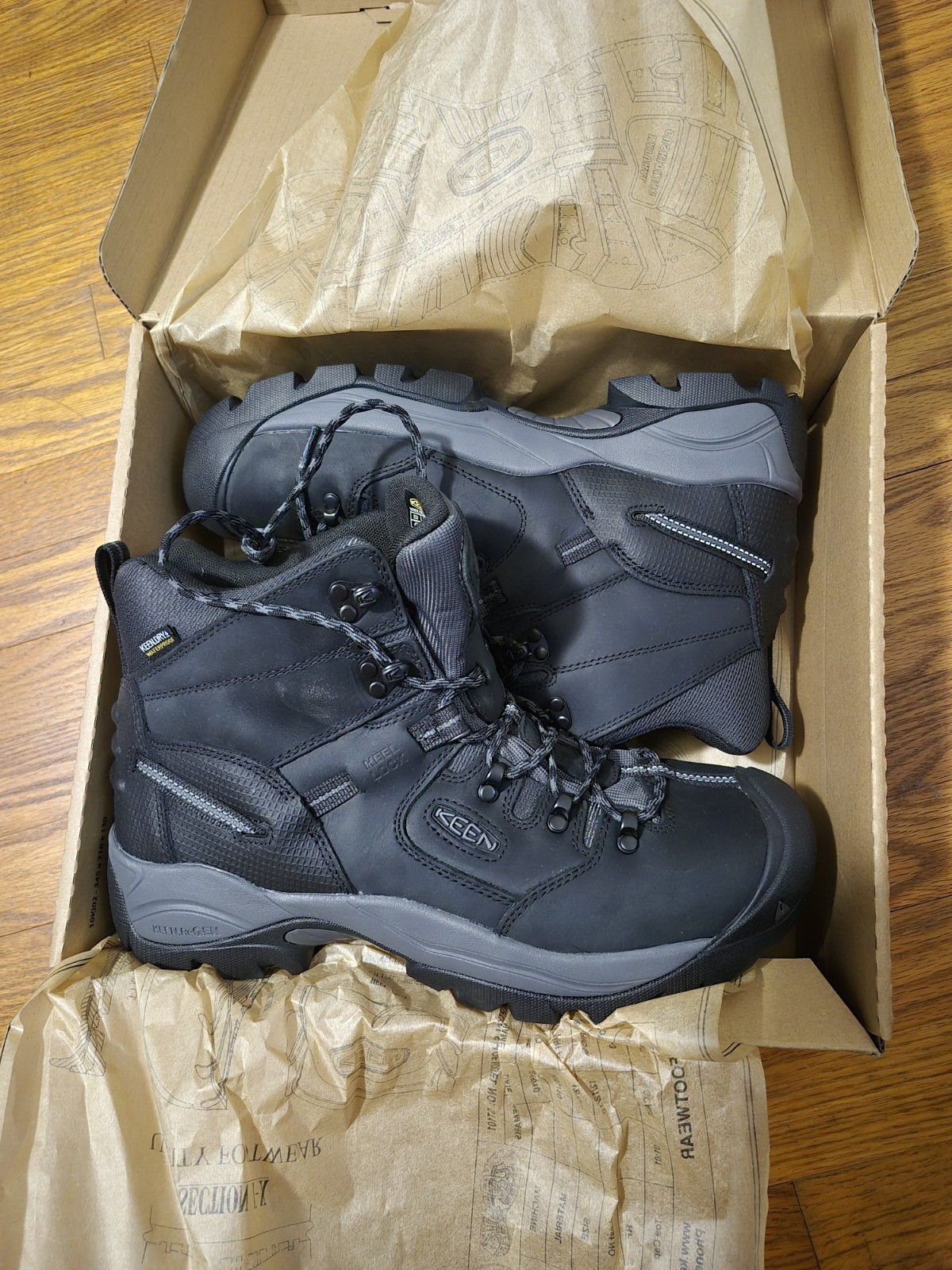 -NEW-KEEN Pittsburgh Energy 6″ WP Work Boots Mens 11.5D Electrical Hazard EH