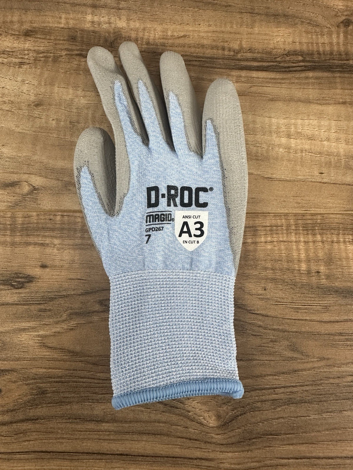 MAGID D-ROC ANSI A3 Touchscreen Compatible PU Work Gloves, 12 Pairs Small size 7
