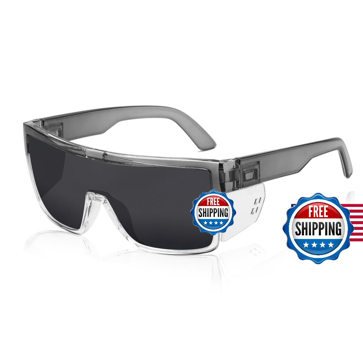 Beasvfe Polarized Safety Sunglasses For Men Ansi Z87 Rated Wraparound Safety