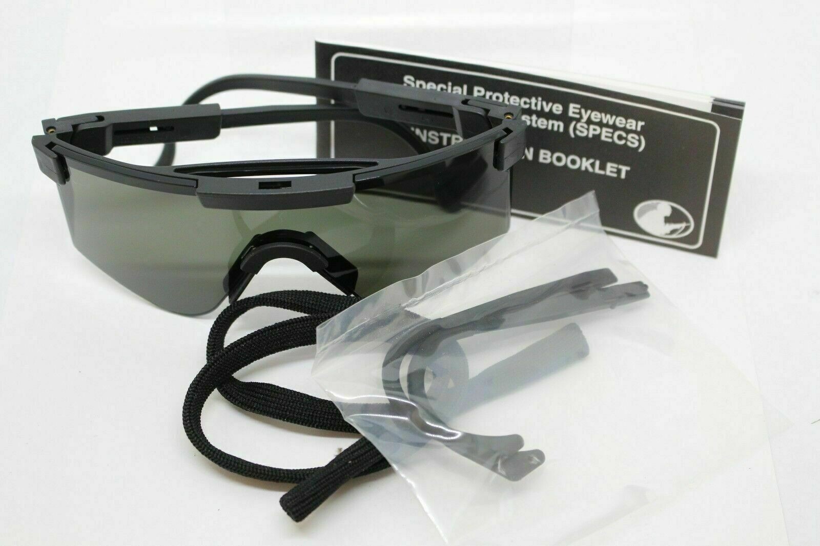 GENUINE US MILITARY BALLISTIC SAFETY GLASSES*SUPERIOR QUALITY* CLEAR COLOR NIB
