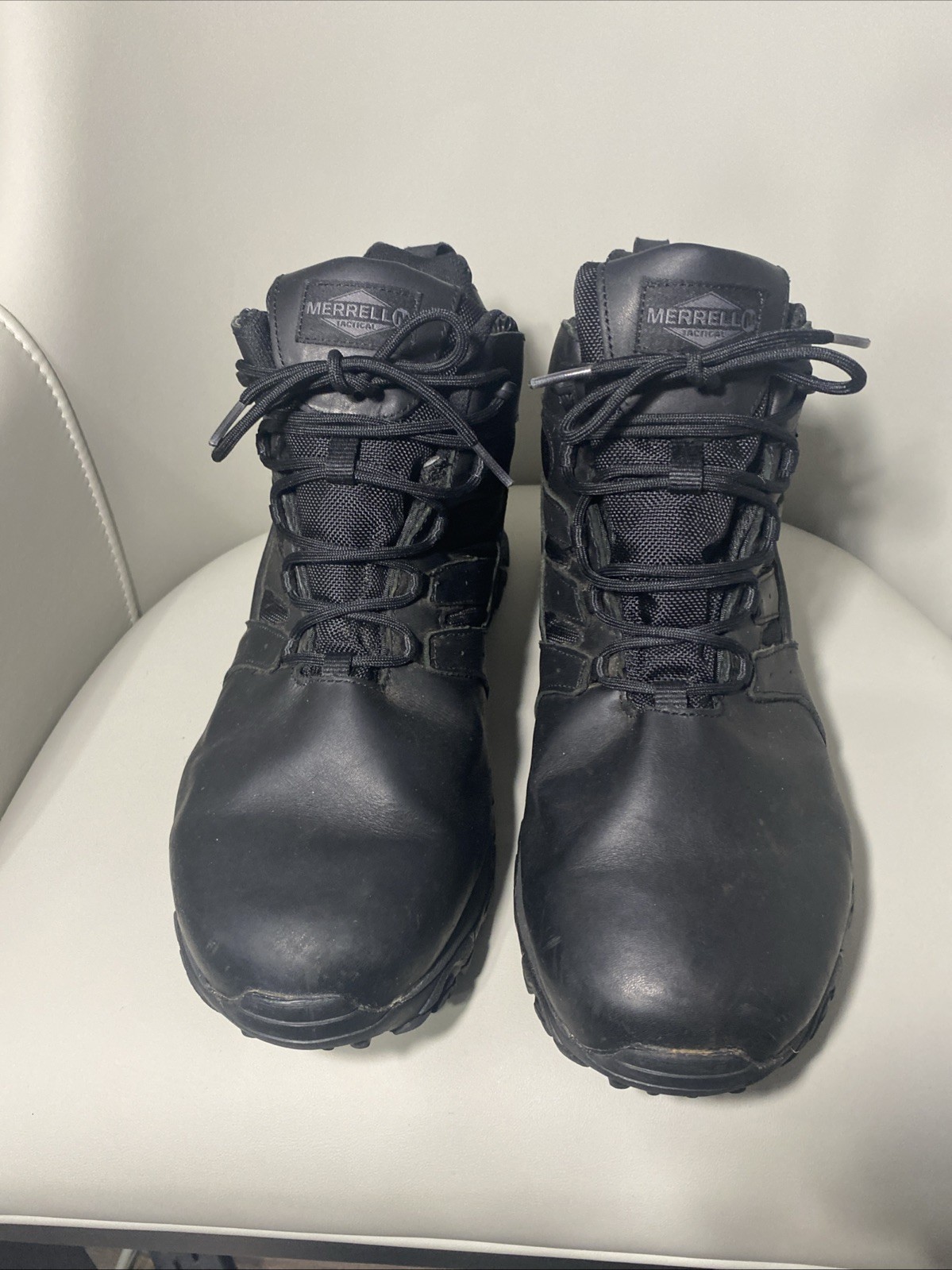 Merrell Men’s 13 Wide Moab 2 Mid Tactical Response Black Tactical Boots J45337W