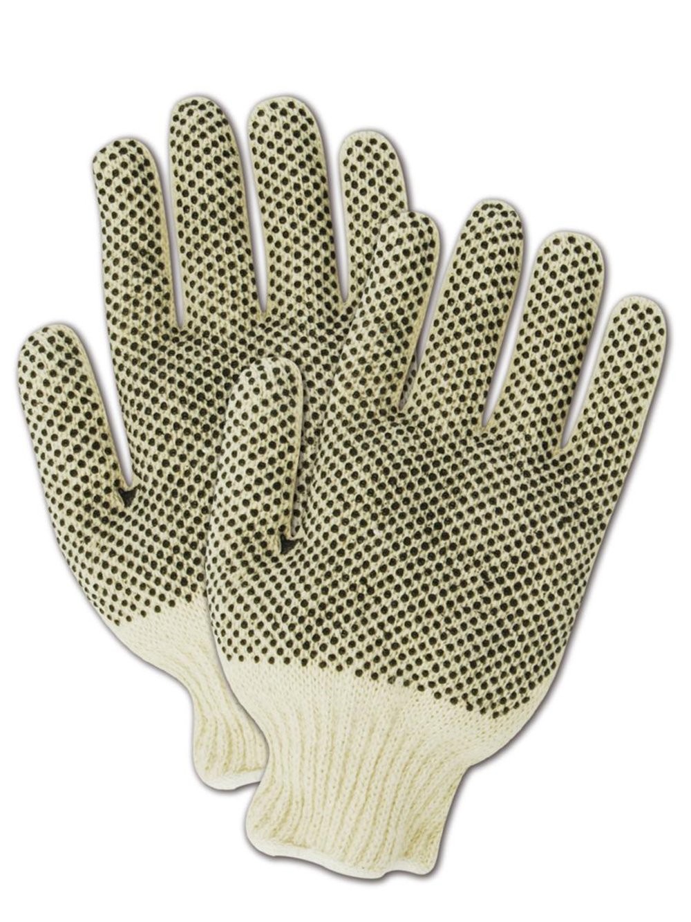 MultiMaster Ambidextrous PVC Dotted Knit Work Gloves, 12 Pairs, T936PR