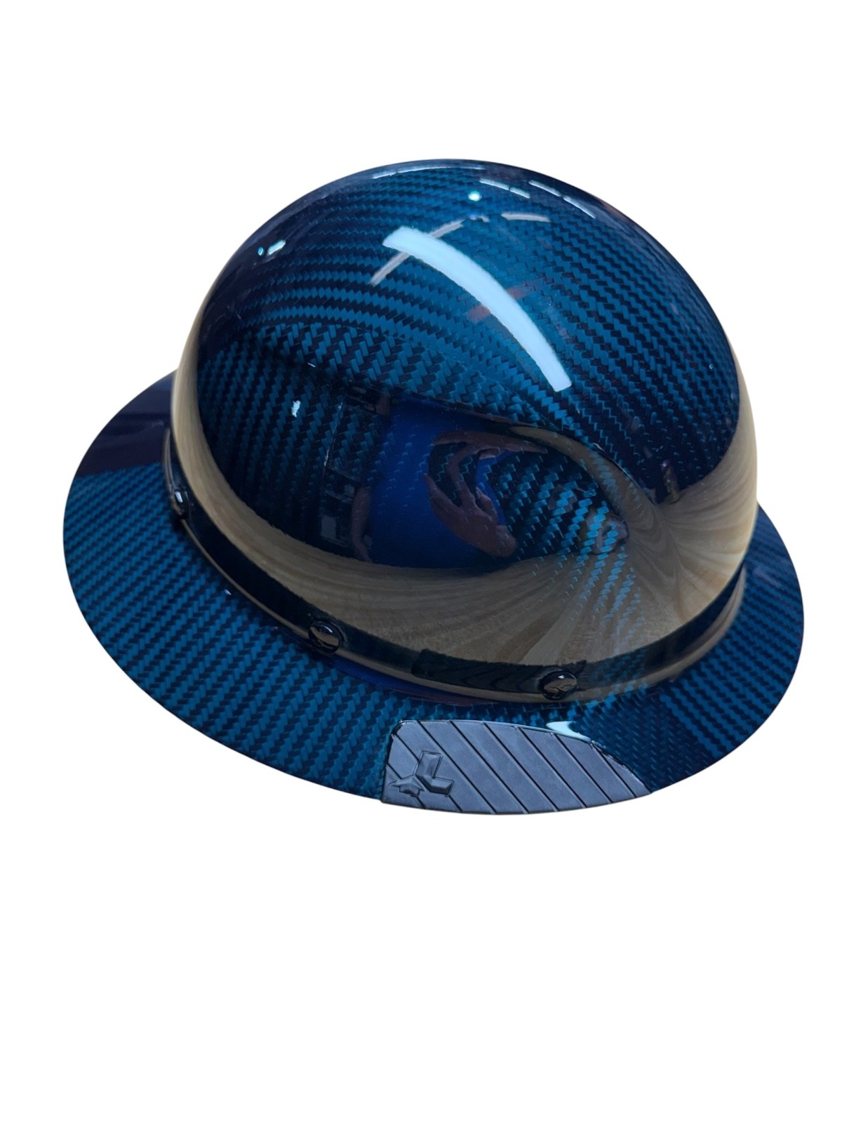 LIFT DAX Carbon Fiber HDC-15KG FB Hard Hat Full Brim ORI Blue Translucent