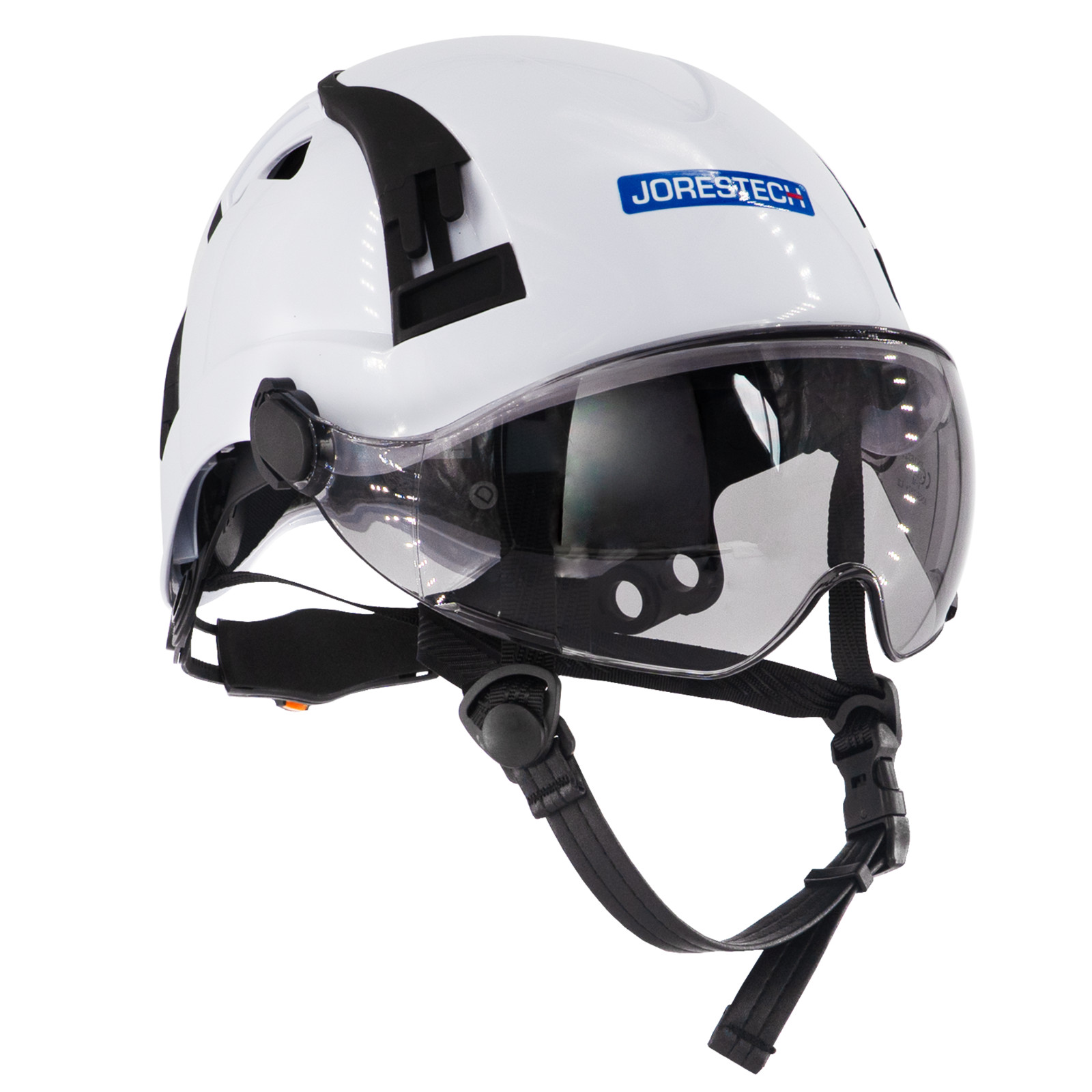Safety Helmet ABS Hard Hat Type 2 Head Protector with Smoke Eye Shield JORESTECH