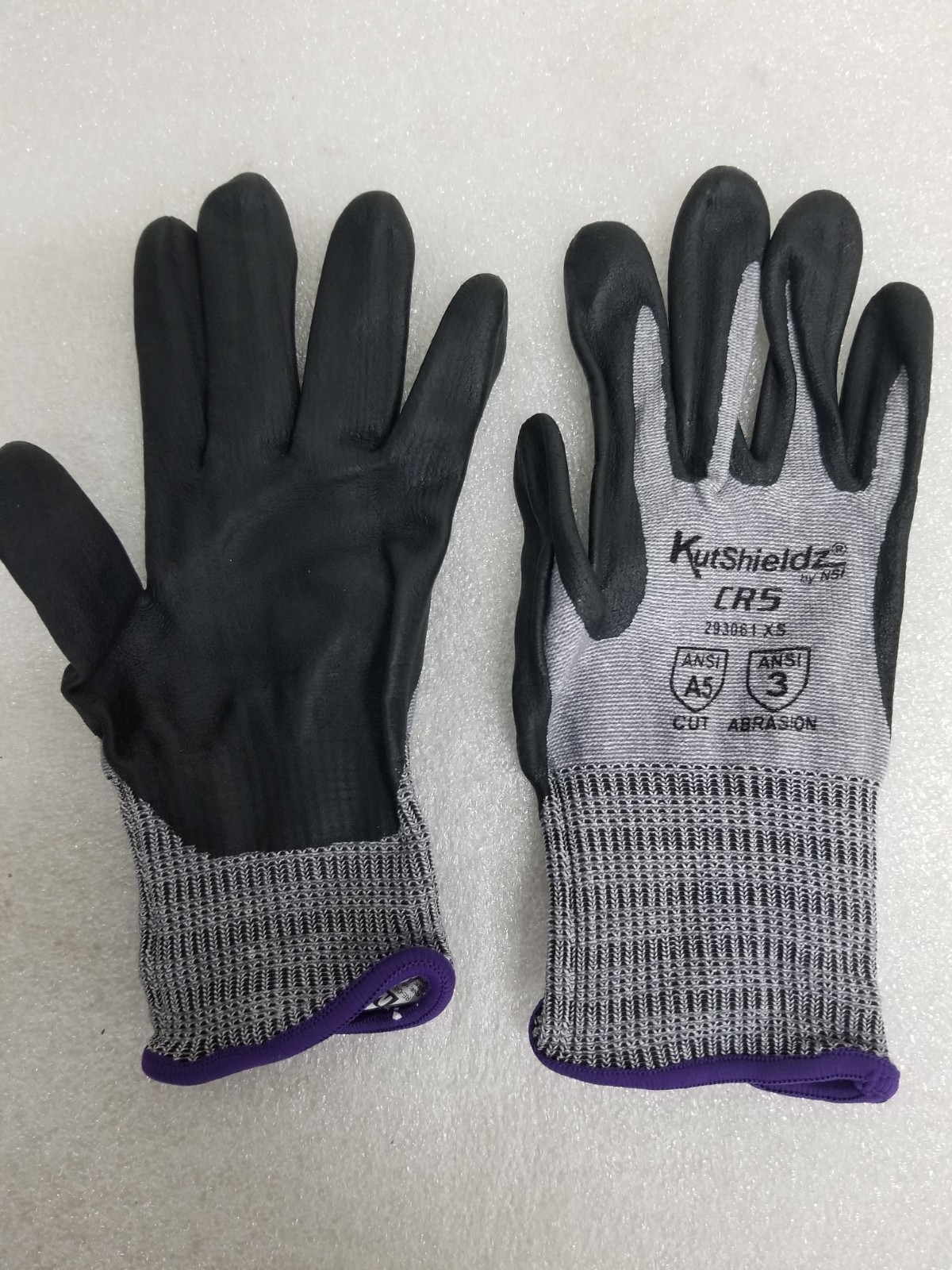 NSI 293061XS Kutshieldz CR5 Nitrile Touchscreen Foam A5 Cut Gloves Size-XS 1-Pr