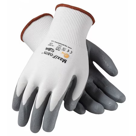Pip 34-800/S Coated Gloves, Foam Nitrile, Microfoam, Palm, 4 Abrasion Level,