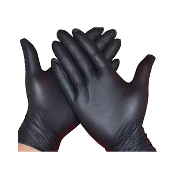 Medium Black Vinyl Nitrile Blend Gloves Latex Powder Free NonSterile Box of 100