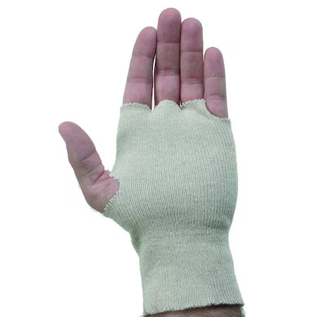 Condor 2Uua4 Glove Liners, Cotton/Polyester, Knit, White, Universal, 100 Pk