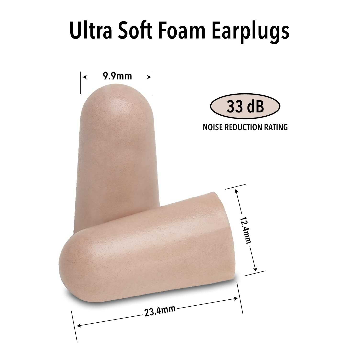 Mack’s, Ultra Soft Foam Earplugs, 50 Count 50 pair (Pack of 1), Beige