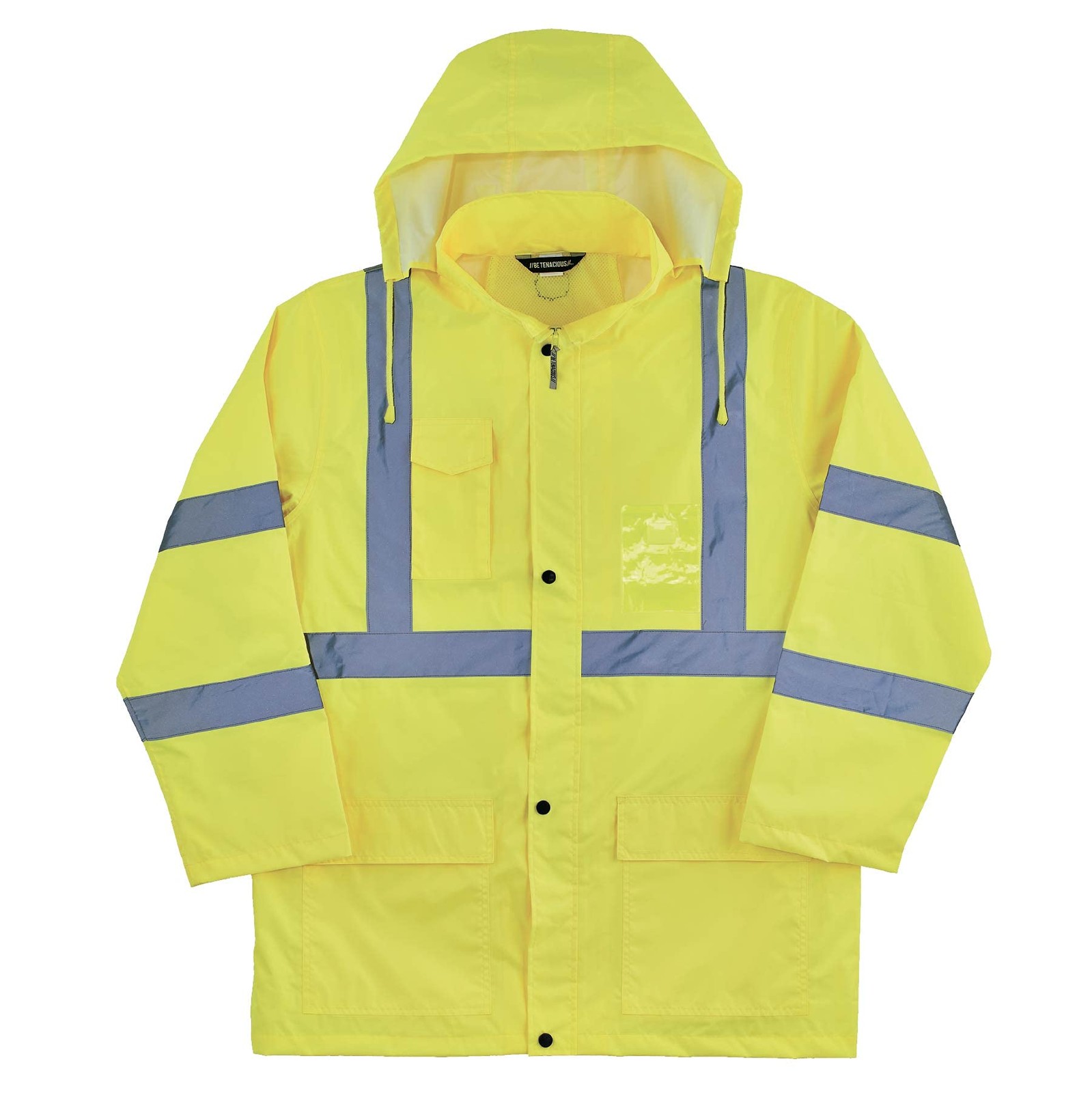 High Visibility Reflective Lightweight Rain Jacket Lime Large GloWear 8366