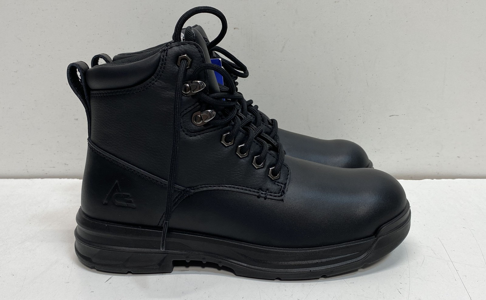ACE 62556 Black Leather ASTM F2892-24 EH Slip Resistant Work Boots Size 8.5 New