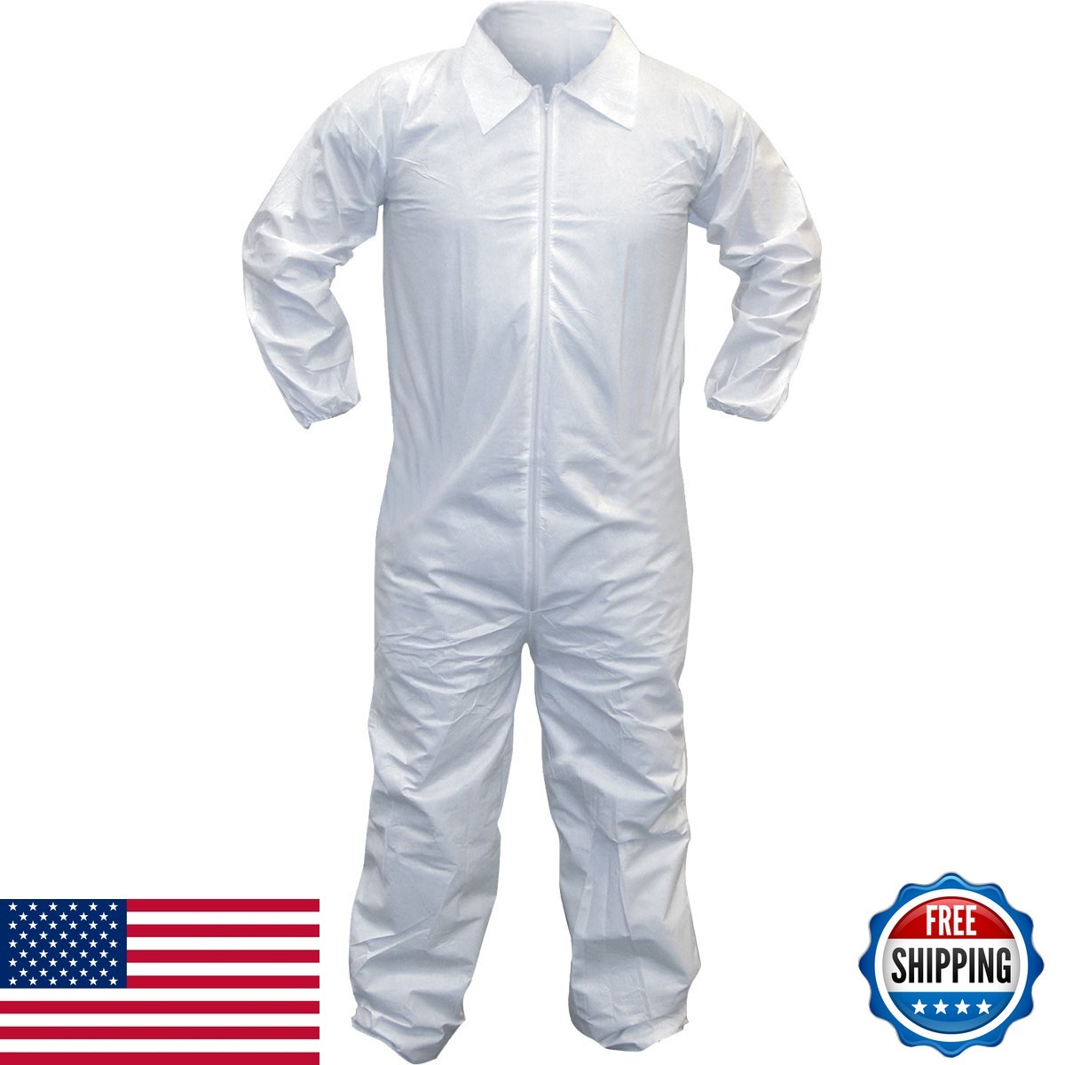 SAS Safety 6853 Gen-Nex Painter’s Coverall, Large, White