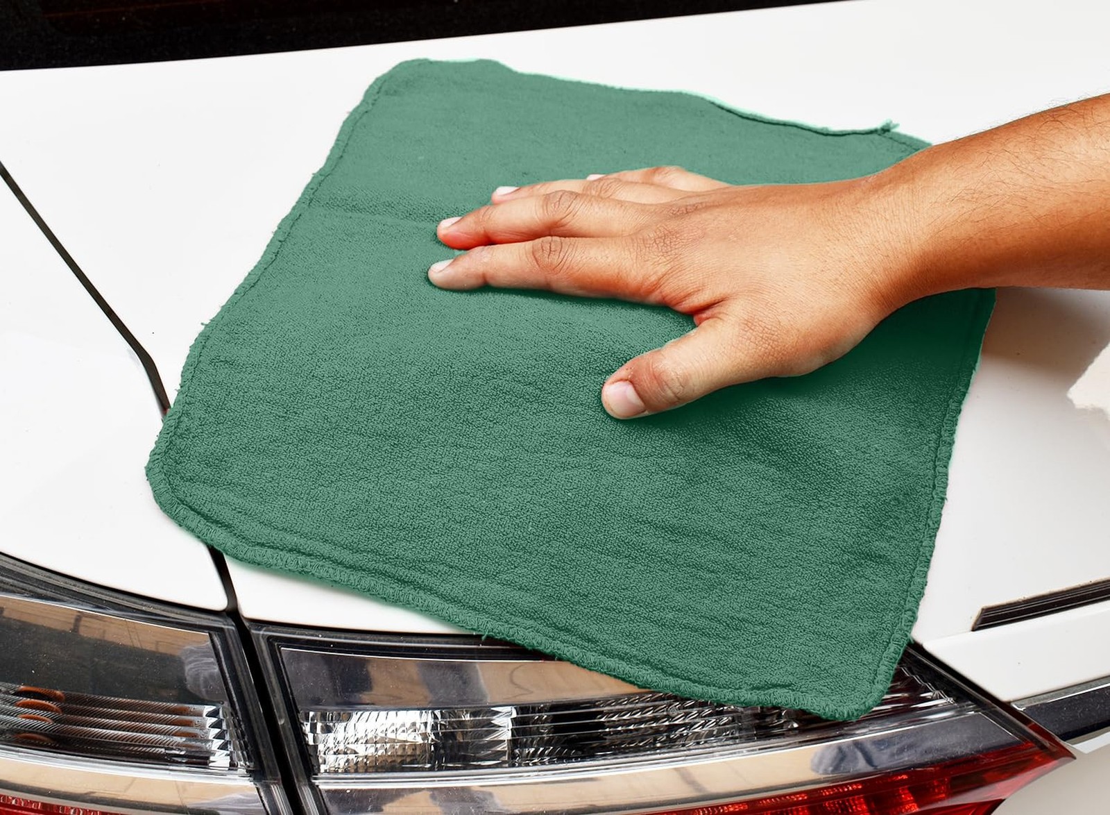 DAN RIVER Shop Towels, 50 Pack Commercial Use Green Terry Cloth Rags for Clea…