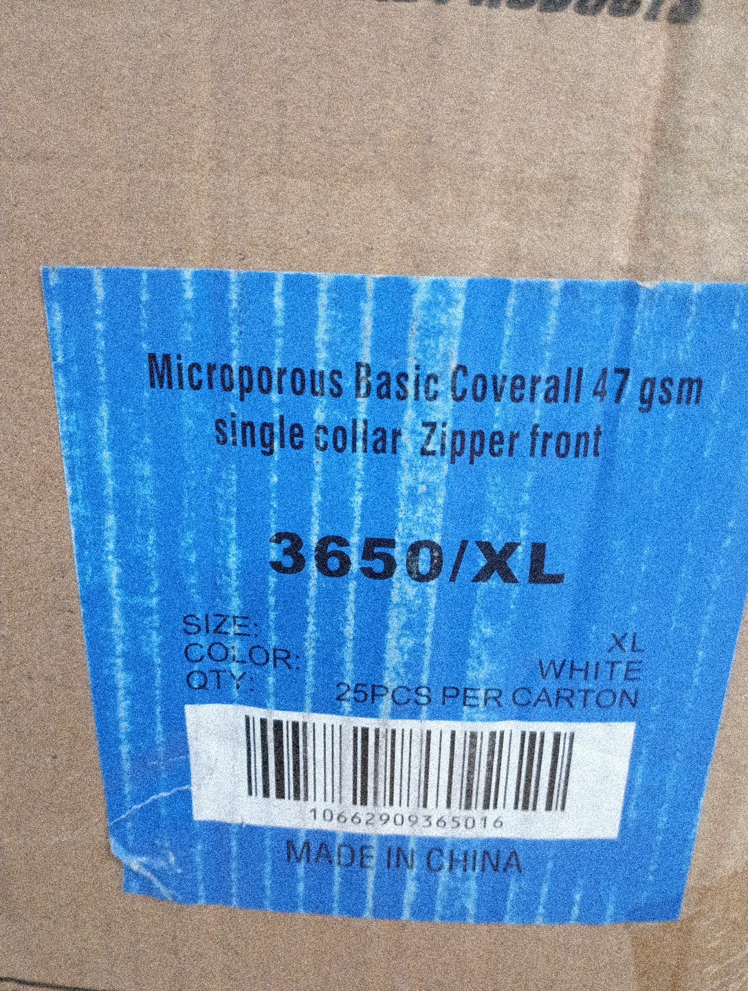 Protective Industrial Products Case Of 25 XL. Disposable Coveralls, 479