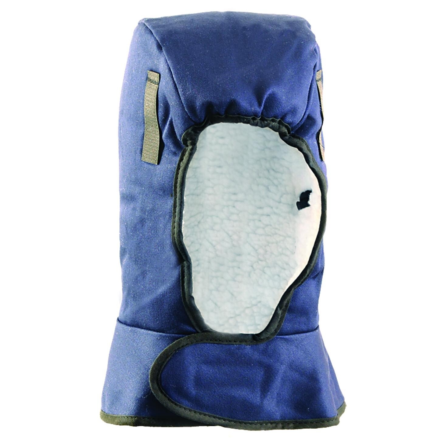 Cold Weather Winter Thermal SHERPA Lining Shoulder Length HARD HAT LINER, NAVY