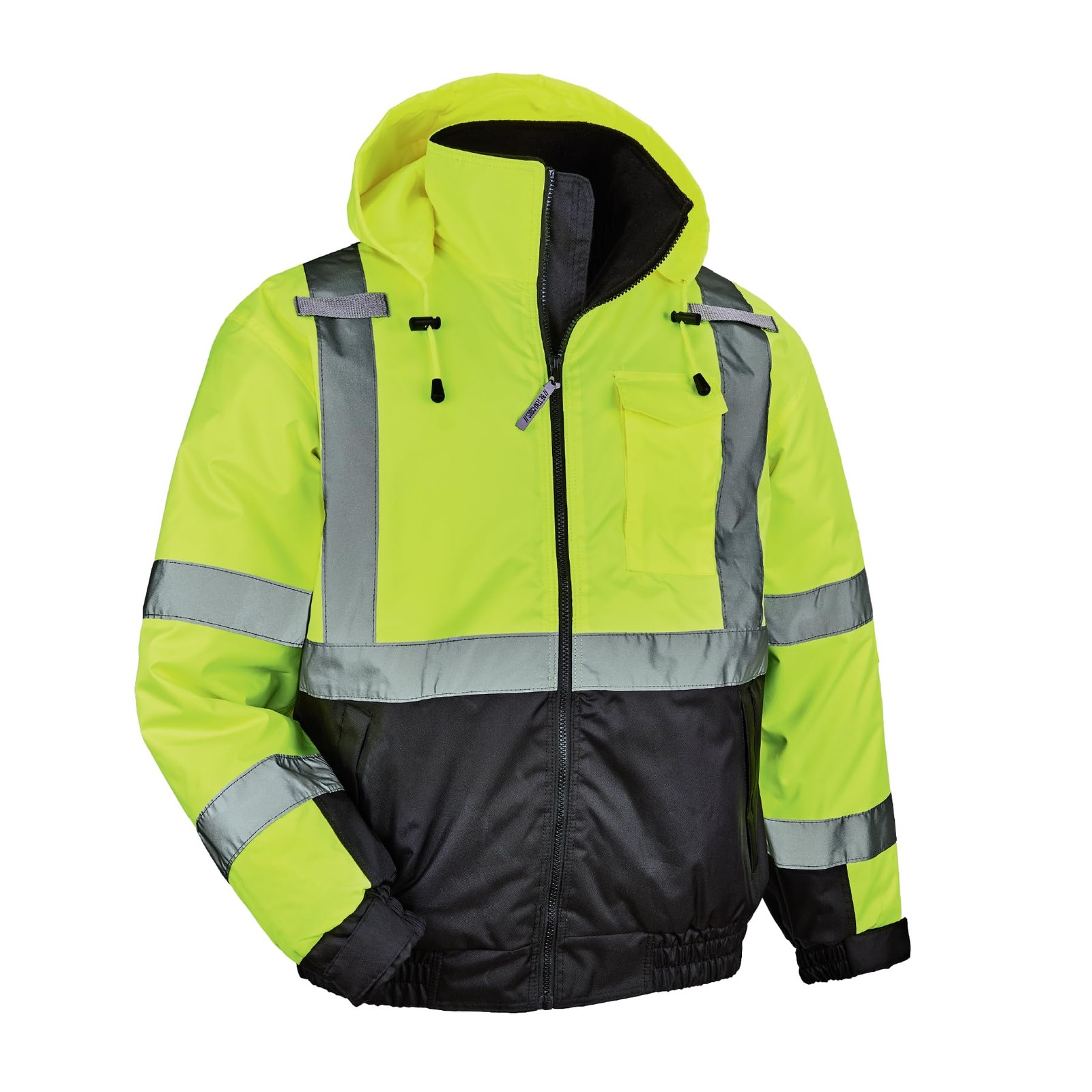Ergodyne Unisex Adult Hi Vis Safety GloWear 8377 Type R Class 3 Lime Quilted …