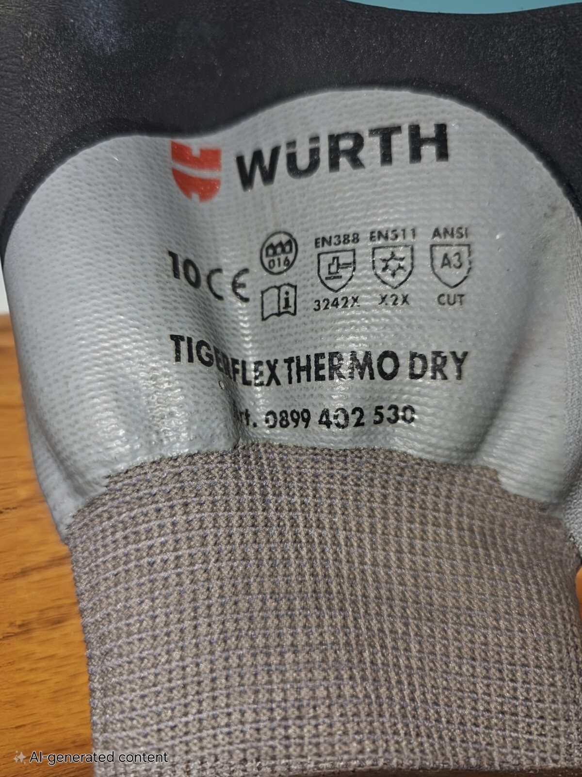 Pair of Wurth & MadGrip Nit Nitrile Coated Gloves Sz 10 XLG. Cut resist/Wproof.