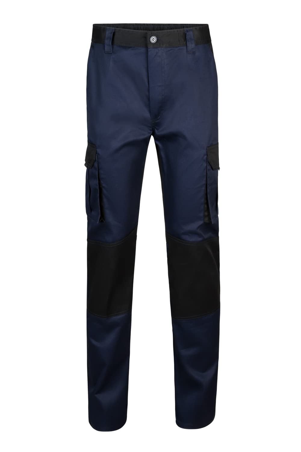 103020B, Two-Tone Multi-Pocket Pants, Navy and Black, Size 38