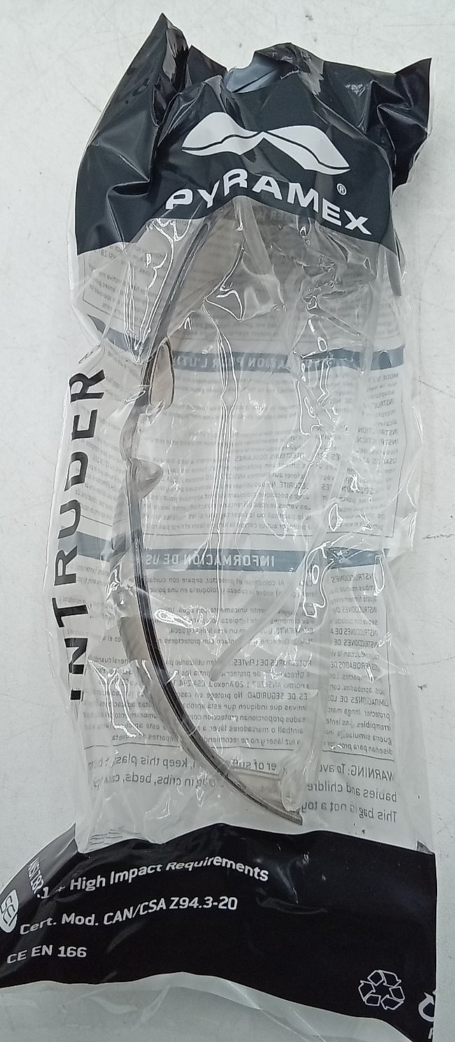 PYRAMEX INTRUDER Safety Glasses Clr/I/O Mirror Pack of 12