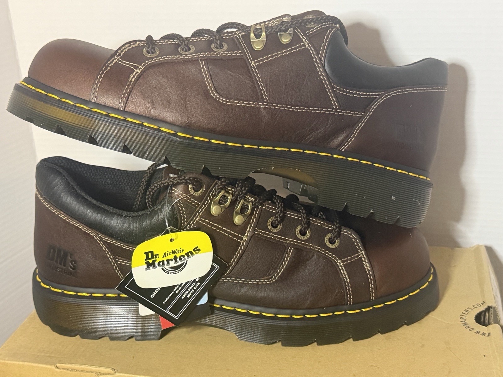 Dr. Martens Gunby Steel Toe Shoe Brown Teak Men’s 14