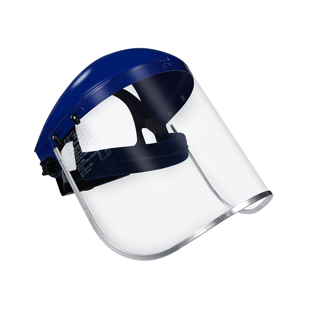 Full Face Impact Resistant Safety Faceshield (B1BL+FC48) | Clear | Extrusion-…